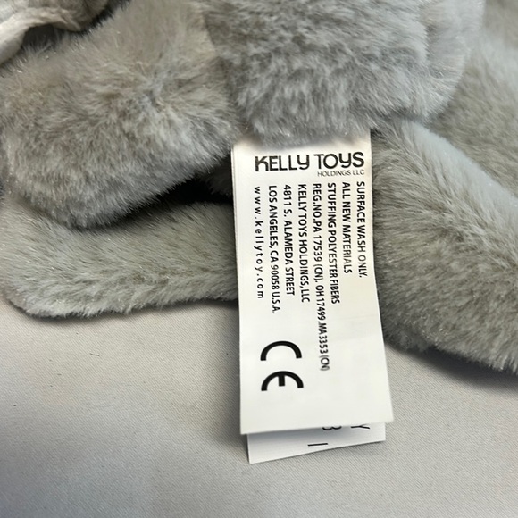 Kelly Toys - NWOT - Gray Plush lovey security Blanket with koala rattle - Picture 2 of 4